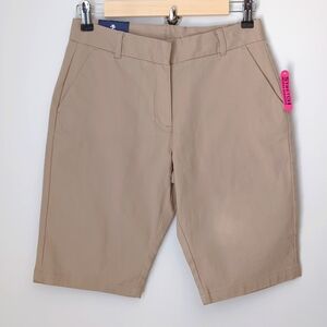 NWT Boys Izod Bermuda Shorts Approved School wear Size 16 Reg